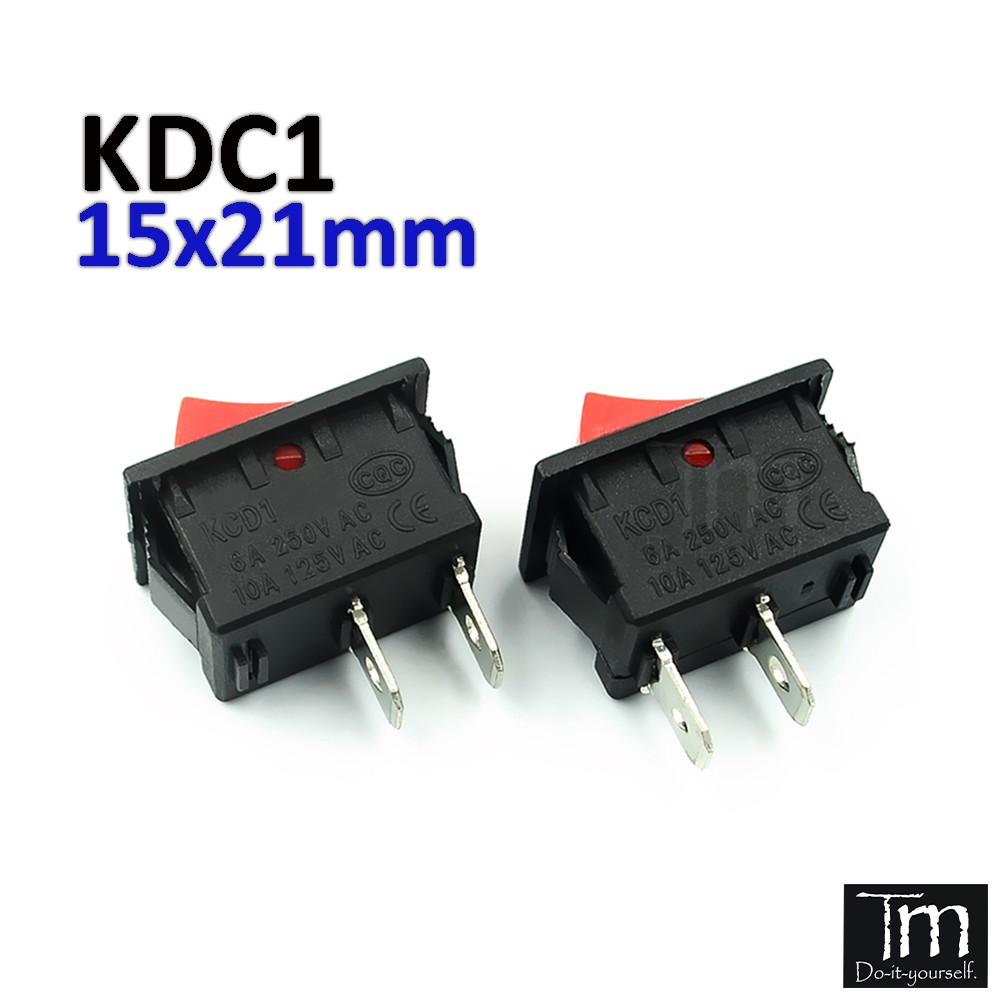 Công Tắc KCD1-11-2P 21x15mm