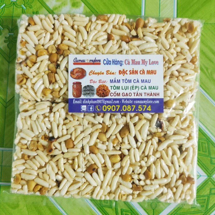 Combo 2kg cốm gạo Tân Thành thơm ngon, giòn rụm loại đặc biệt