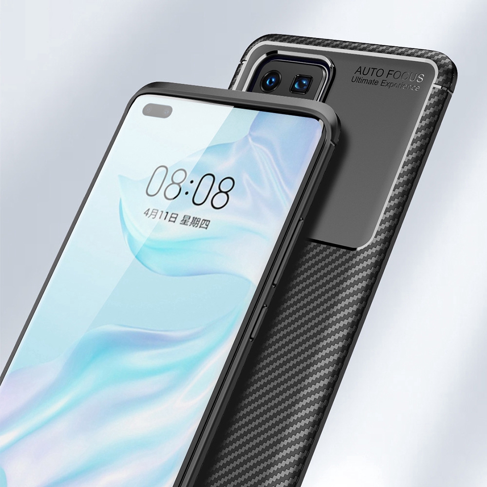 Ốp lưng sợi carbon cho Huawei P40 Pro+ P40 Pro Plus