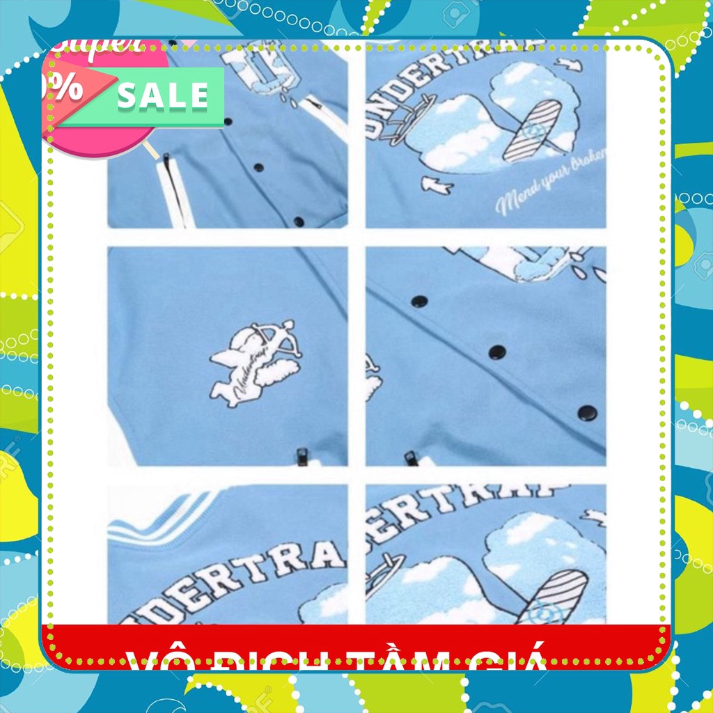 Áo Bomber Jacket Nỉ Lót nỉ Ngoại Hình in UNDERTRAP  hoodie_drew1996