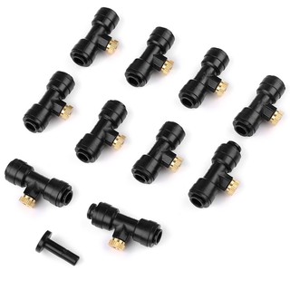 Bộ 10 Béc phun sương đầu đồng làm mát, phun sương ống 6mm