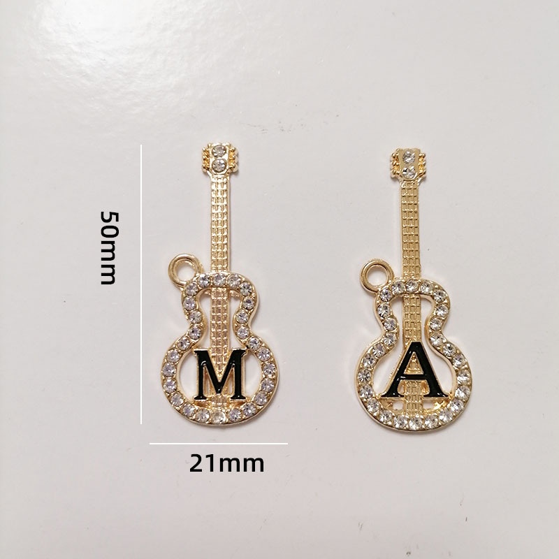 Bộ 26 Phụ Kiện Trang Trí Đàn Ghi Ta Bằng Hợp Kim Vàng Trắng DIY