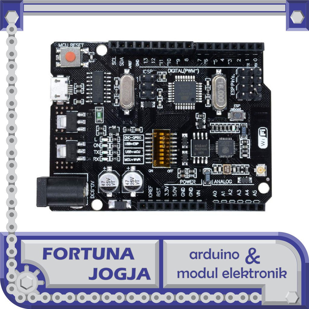 Arduino Uno R3 Tương Thích Atmega328P & Wifi Esp8266 Nodemcu Wemos