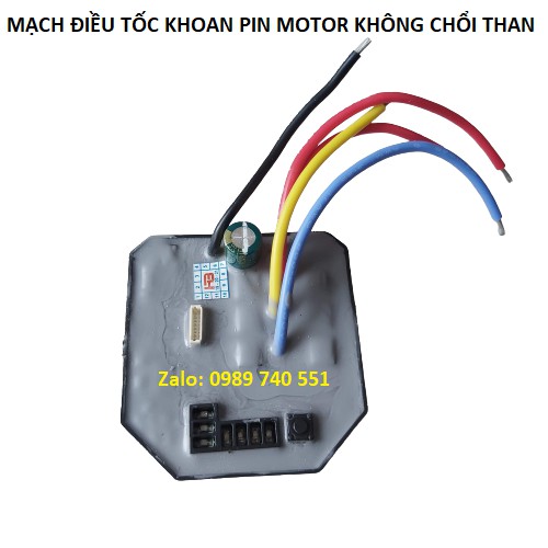 Mạch điều chỉnh tốc độ khoan pin motor không chổi than