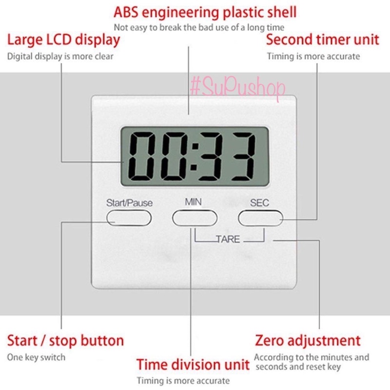 ⌚️⌚️ĐỒNG HỒ ĐẾM NGƯỢC GIỜ TIỆN DÙNG CHO VIỆC NẤU ĂN HAY HỌC TẬP⌚️⌚️