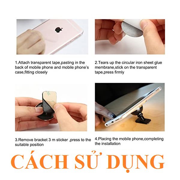 [Hít điện thoại dán taplo] Giá đỡ điện thoại trên ô tô Baseus Magnetic Mount Holder