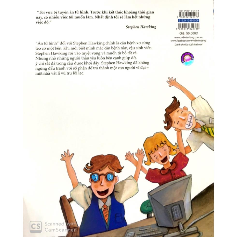 Sách - Truyện Kể Về Những Người Nổi Tiếng: Stephen Hawking - Nhà Vật Lí Học Lỗi Lạc - NXB Kim Đồng