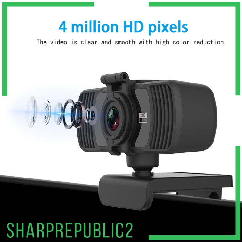 Webcam Sharprepublic2 Usb 2k 1080p Kèm Mic Cho Pc Laptop | BigBuy360 - bigbuy360.vn