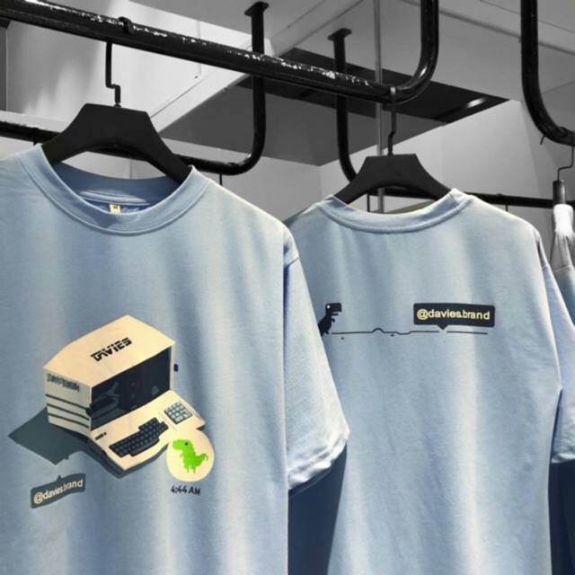 Áo Thun DAVI KHỦNG LONG 444 Ulzzang Unisex 1hitshop