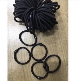 sét 10 Dây buộc tóc đen phong cách Hàn Quốc