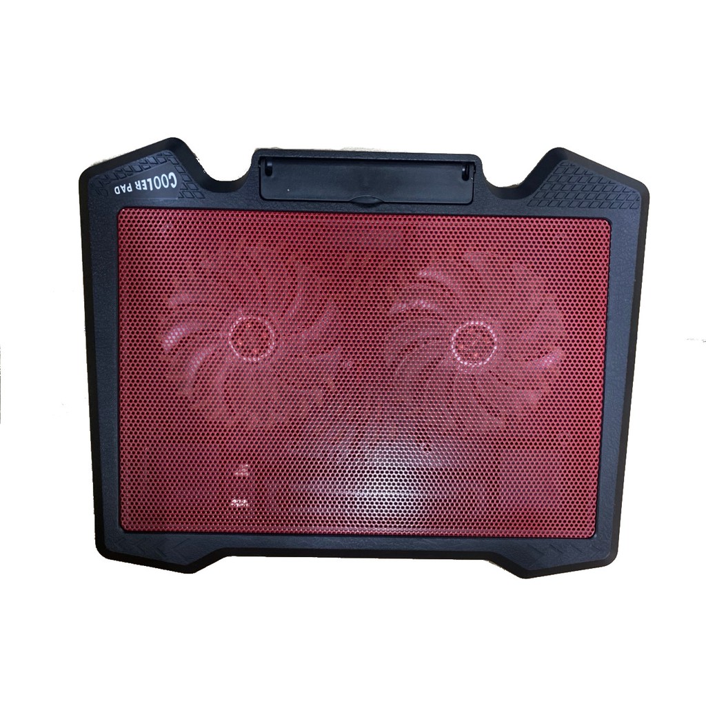 Quạt Fan tản nhiệp laptop từ 14' - 17' Cooler Pad S200 đen , đỏ 2 quạt có đèn
