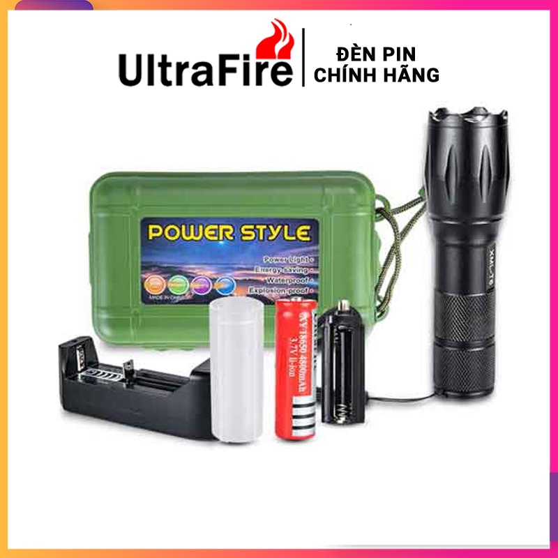 Đèn pin cầm tay ⭐ Đèn pin siêu sáng Ultrafire Xml T6 ⭐ chiếu xa chống nước tuyệt đối - Bảo hành uy tín | BigBuy360 - bigbuy360.vn