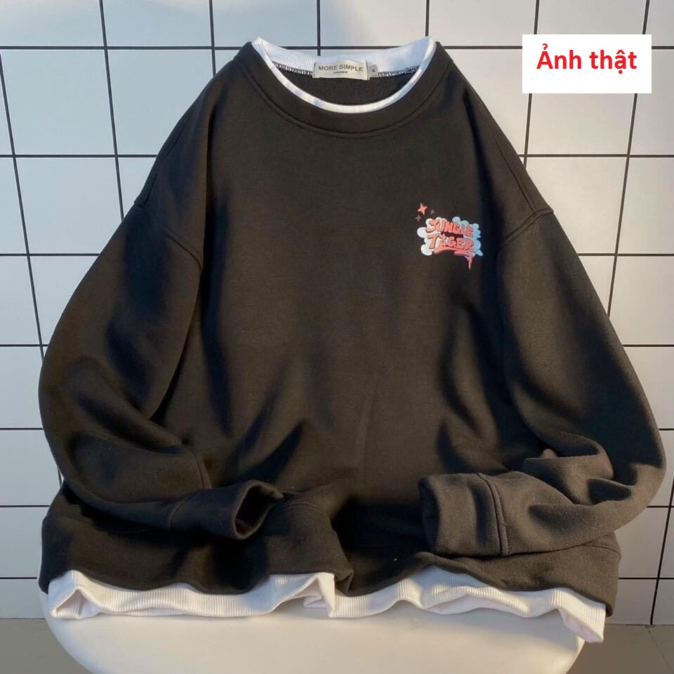 Áo Sweater Nam Nữ Jungle Tiger  + UFO - Áo Thu Đông Chất Nỉ Ngoại Mềm Mịn 2 Màu Đen Trắng Unisex Hottrend 2021 X.Store