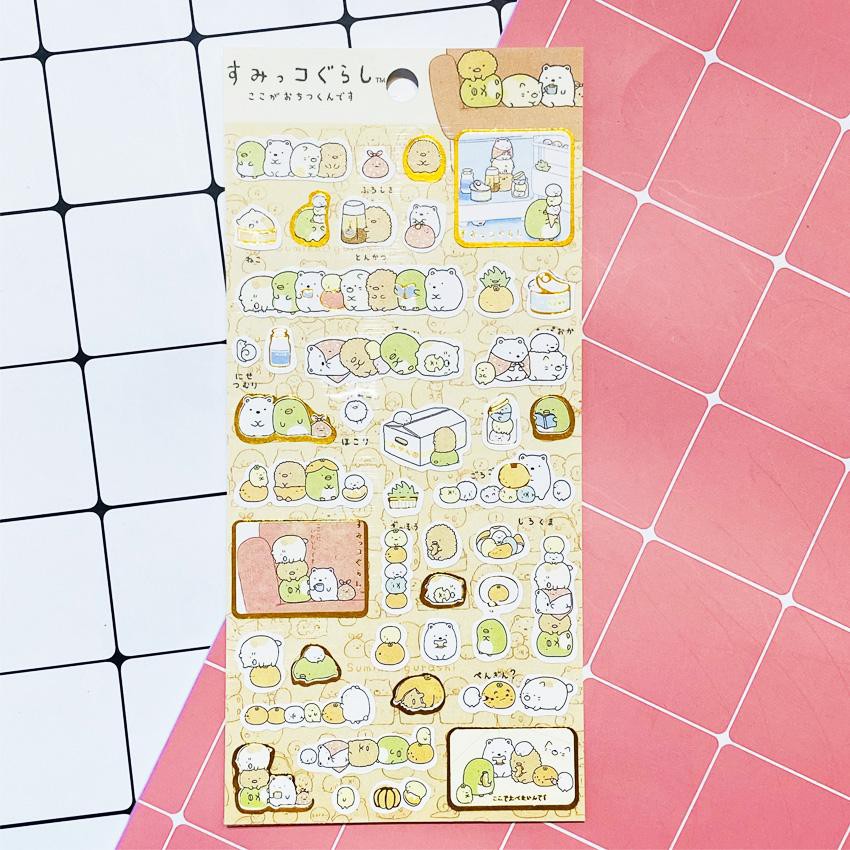 ( Lẻ tấm ) Sticker nhún nhảy ảnh dán cute in hình dễ thương