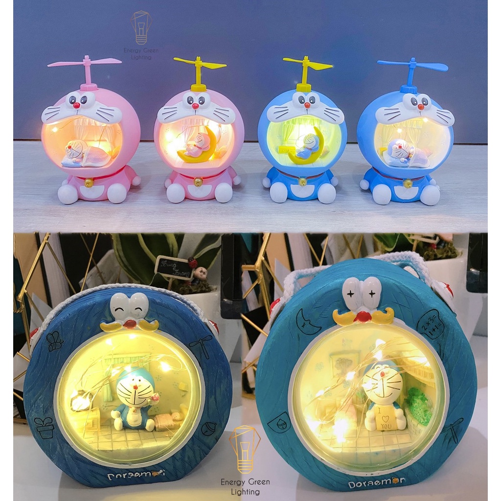 Đèn ngủ Energy Green Lighting trang trí hình Doraemon dễ thương cho bé 7 mẫu khác nhau - trang trí căn phòng vintage