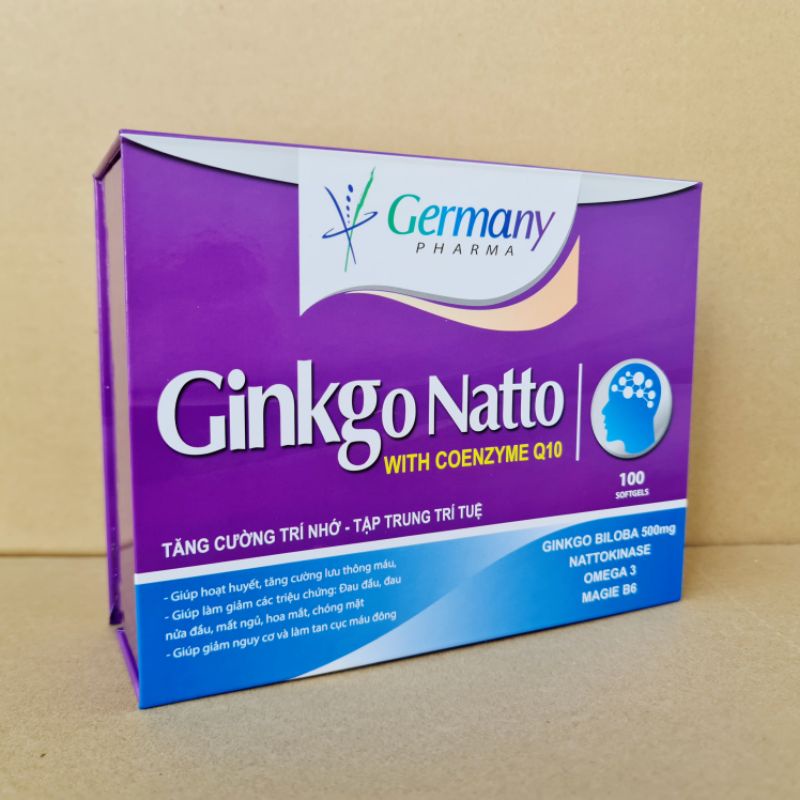 GINKGO NATTO with coenzyme Q10 hoạt huyết dưỡng não, giúp tăng cường trí nhớ, tập trung trí tuệ