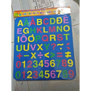 Bảng xốp chép chữ cho bé đánh vần