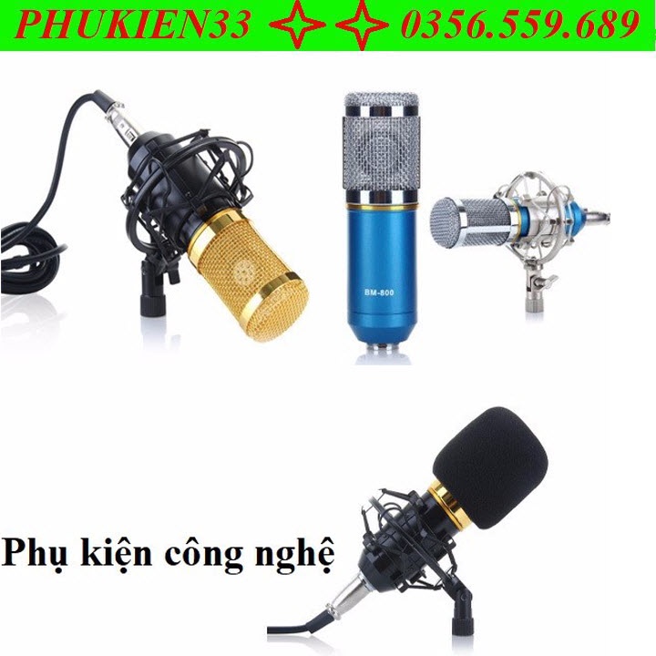 Micro BM800 cao cấp hát Karaoke trên Điện thoại và Máy tính - Mic BM-800