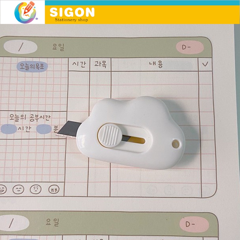 Dao DọC GiấY Dao Cắt Giấy Mini Hình Đám Mây Dễ Thương Tiện Dụng Cho Gia Đình/Văn Phòng