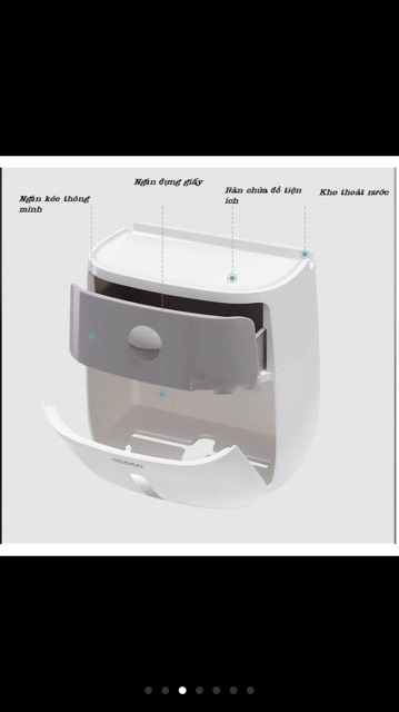 Hộp đựng giấy vệ sinh 2in1 ECOCO 1804