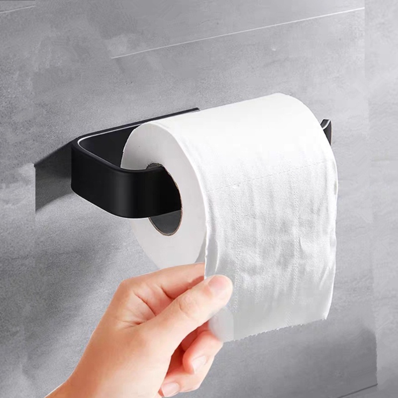 Giá Đỡ Cuộn Giấy Vệ Sinh Bằng Acrylic Không Cần Khoan Tiện Dụng Cho Phòng Tắm