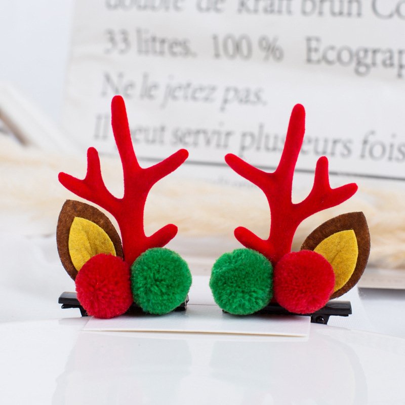 Kẹp Tóc Noen Cho Bé - Kẹp Tóc Tuần Lộc Đấng Yêu - GIAO NGẪU NHIÊN