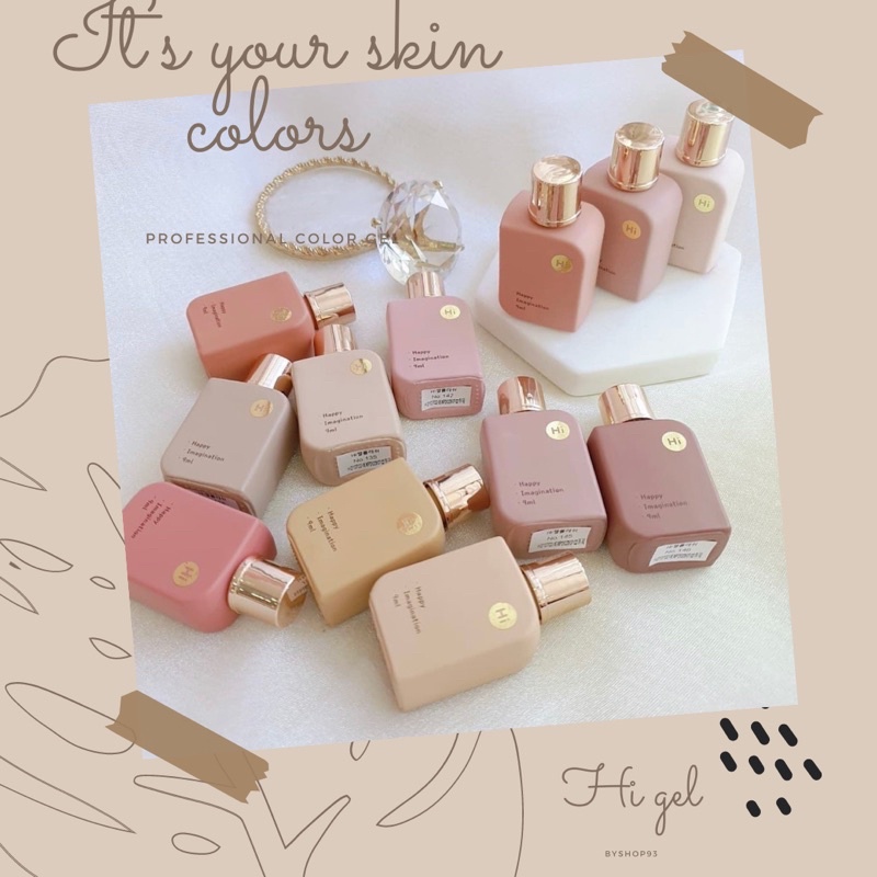 [Hi gel] Sơn gel thạch tone màu nude cao cấp Hàn Quốc tách lẻ collection It’s your skin