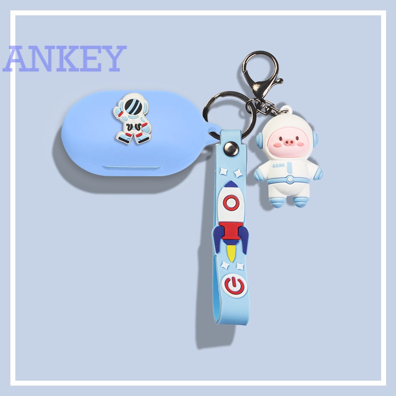 OPPO Enco Buds / W11 W12 ET81 / Air Air 2 / X Vỏ Bảo Vệ Hộp Sạc Tai Nghe Bluetooth Bằng Silicon Mềm Hình Phi Hành Gia