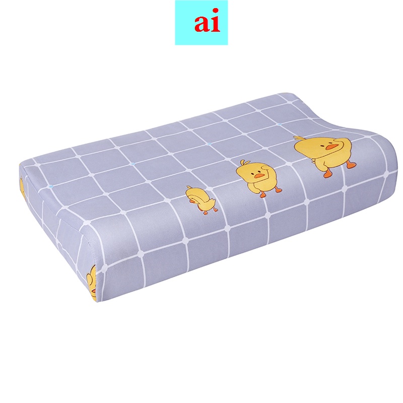 Cặp vỏ gối cao su non đơn bằng cotton 60x40/ 50x30 cho người lớn và trẻ em mùa thu đông