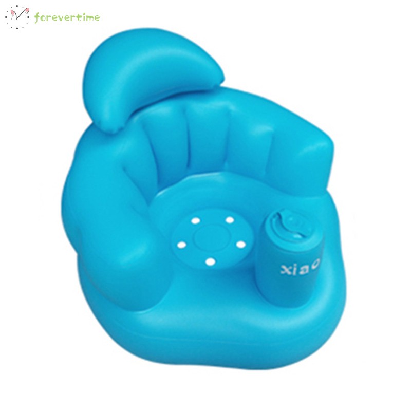 #Mẹ và con# Baby Kid Children Inflatable Bathroom Sofa Chair Seat Learn Portable Multifunctional