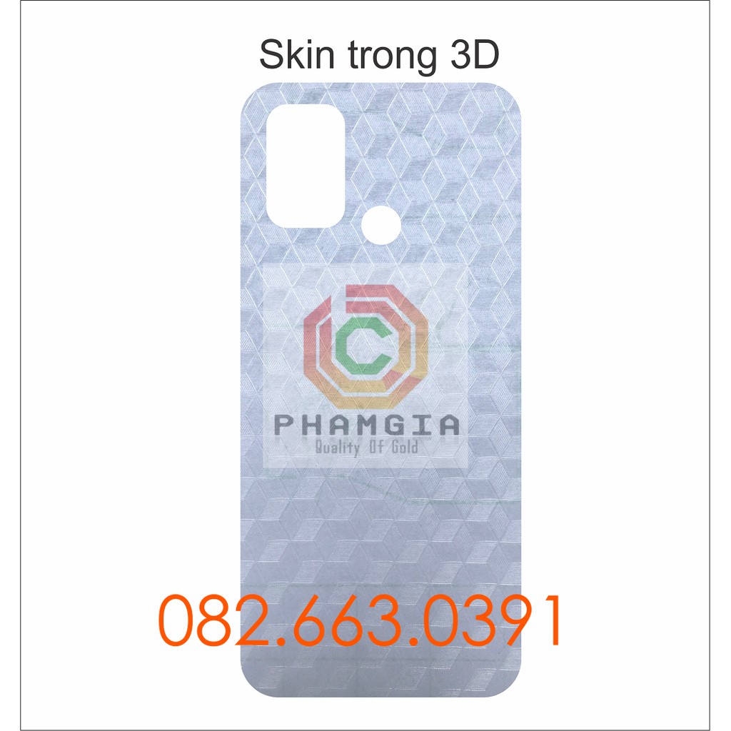 Miếng dán skin carbon mặt lưng Realme C17
