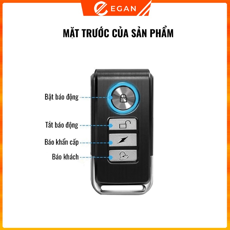 Remote điều khiển từ xa thiết bị chống trộm mở cửa PINGRON PR-RE03