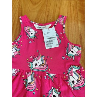 Váy đầm thun unicorn Hm AUTH