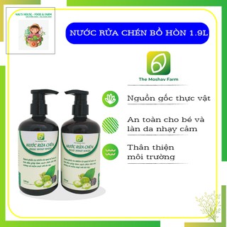 Nước rửa chén bồ hòn The Moshav Farm - SP hữu cơ - 100% tự nhiên - An toàn da tay