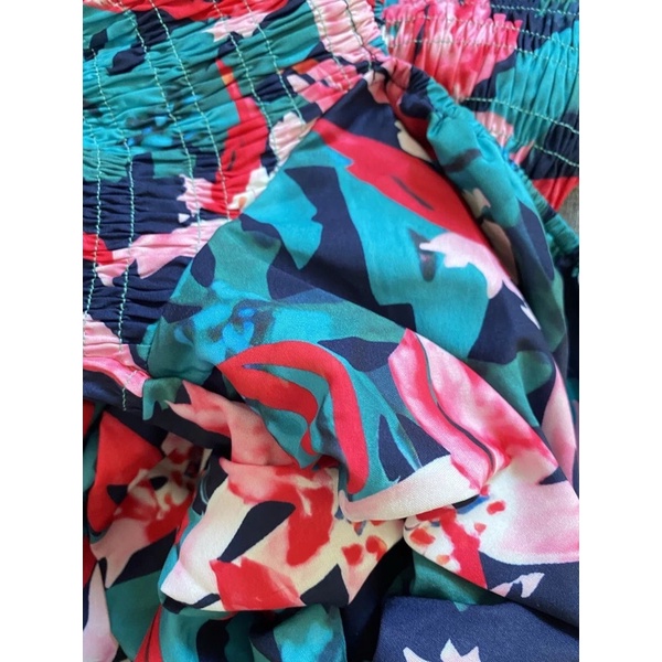 [HÀNG ORDER 3-5 ngày] Váy Hoa Nhí Cổ Vuông Đầm Hoa Nữ Tay Bèo Dáng Dài Váy Vintage Siêu Hot | BigBuy360 - bigbuy360.vn