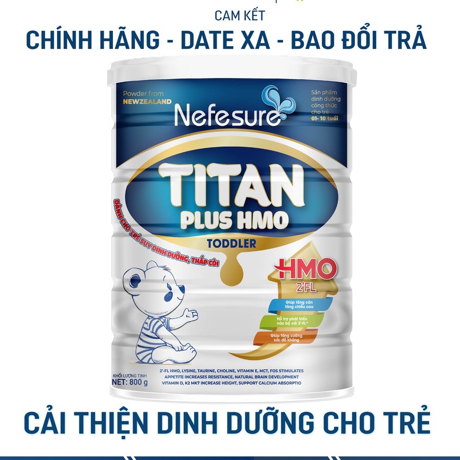 Sữa bột tăng chiều cao cho bé Nefesure Titan Plus HMO