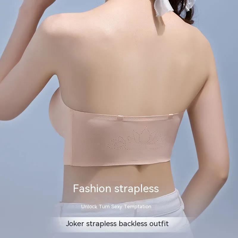 Huoyuan  Áo Ngực seksi plus size Không Dây Nâng Ngực Mỏng Vô Hình Chống Trượt Gợi Cảm Cho Nữ