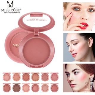 1 Pcs Matte Blush Face Cheek Brightening Natural Makeups Long Lasting Blush