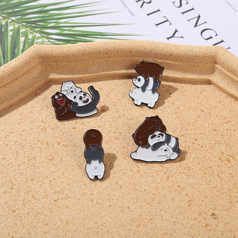 Ghim Cài Áo 4 Kiểu Dáng Dễ Thương Trang Trí Ba Lô/Túi Xách Cho Bạn Bè