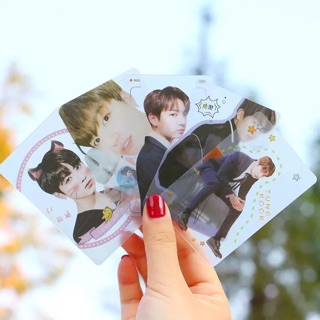 Set card trong 5 tấm BTS