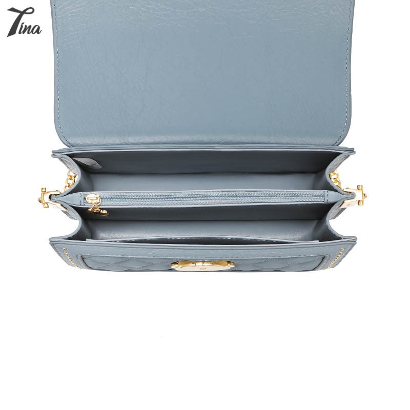 Túi đeo chéo nữ JustStar 2021 thiết kế dáng hộp, đính viền kim loại sang trọng (T979)