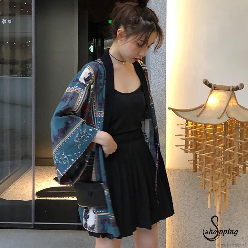 Áo khoác Kimono chống nắng họa tiết hoa thời trang đi biển cho nữ | BigBuy360 - bigbuy360.vn