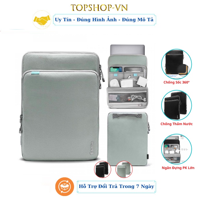 Chống Sốc TOMTOC H13 (USA) 360° Protection, Túi Chống Sốc Cao Cấp Đựng Laptop - Bảo Hành 12 Tháng