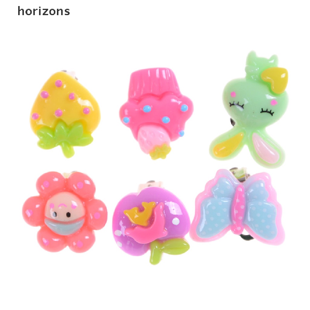 Set 20 Đôi Bông Tai Dạng Kẹp Dễ Thương Cho Bé Gái