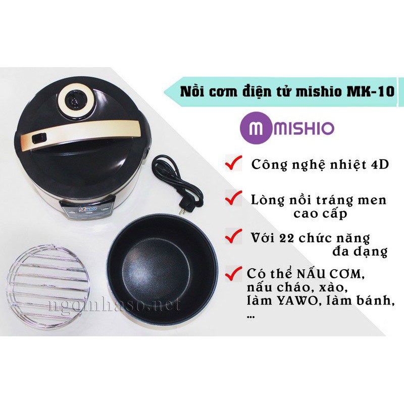 [Thanh lý hàng trưng bày 80-90%] Nồi cơm điện đa năng cao cấp Mishio