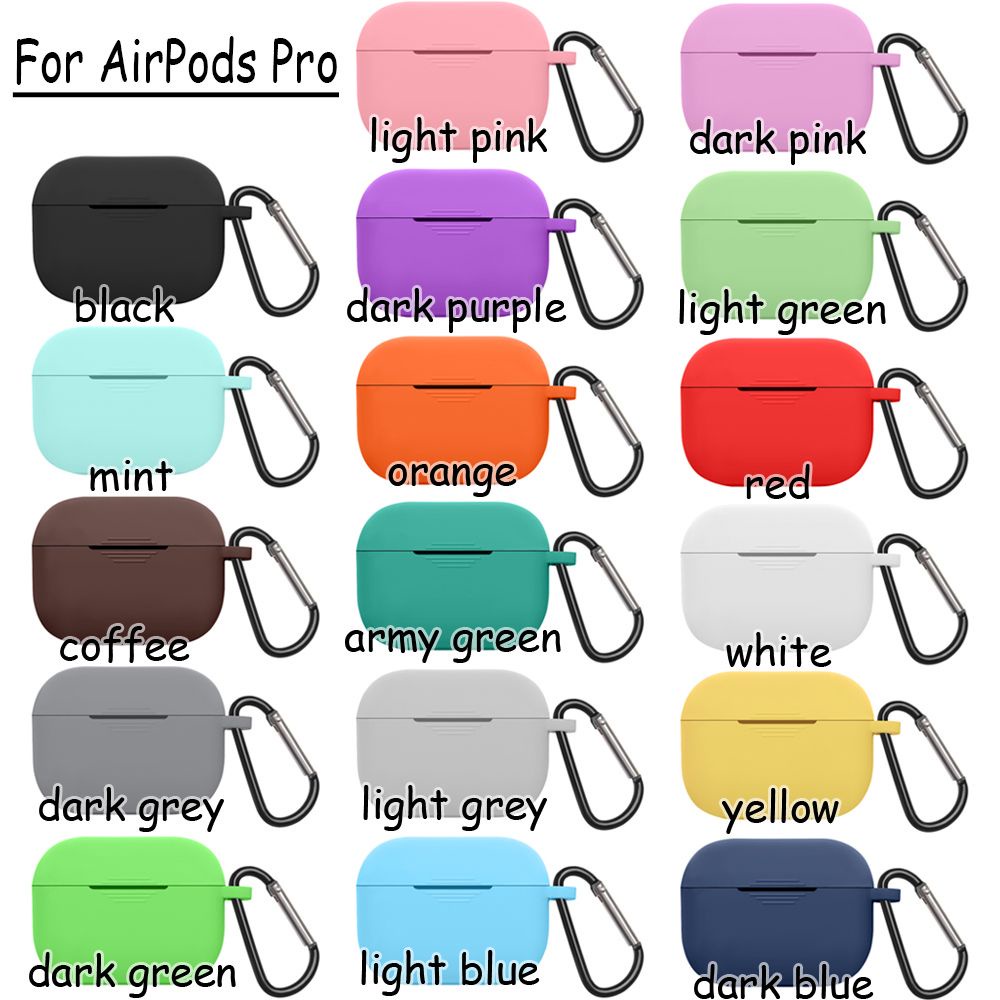 Vỏ silicon siêu mỏng bảo vệ hộp sạc tai nghe Bluetooth thích hợp cho Apple Airpods Pro