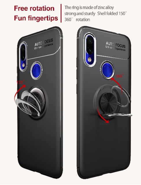Ốp lưng Xiaomi Redmi 7 FREESHIP Từ 50k chống sốc giá đỡ kiêm nhẫn hút ô tô hiệu Auto Focus siêu bền