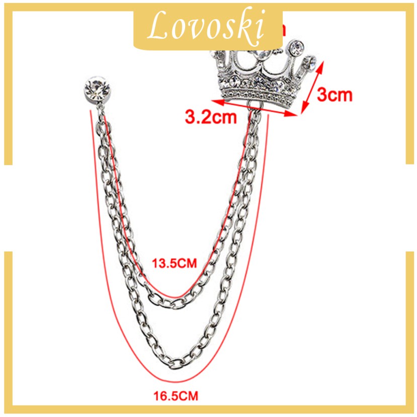 Ghim CàI ÁO HìNh Vương MiệN ĐíNh Kim Cương Giả ThờI Trang Cho Nữ