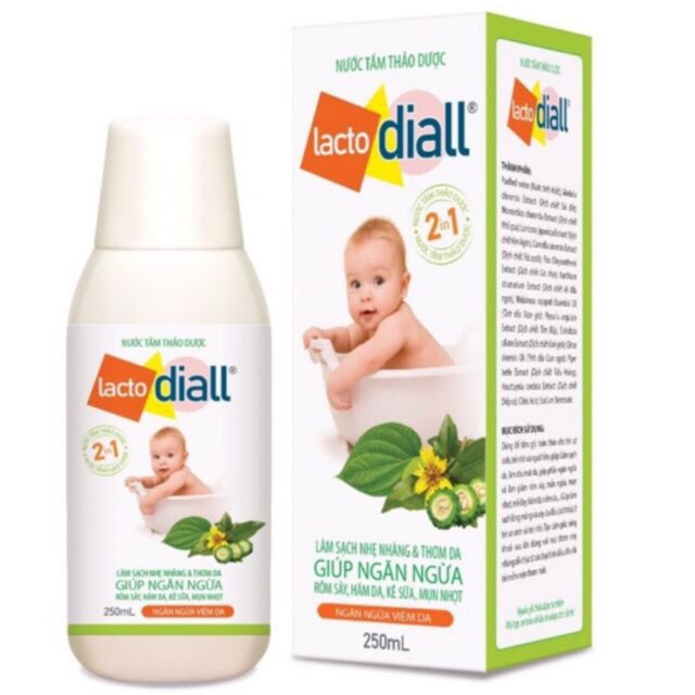 Nước tắm thảo dược lacto diall
