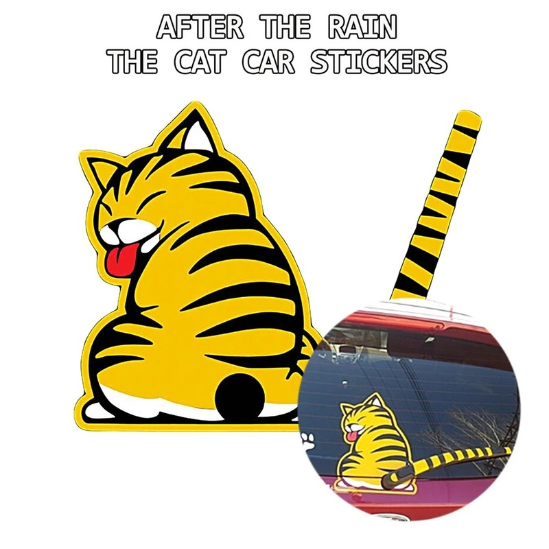 Miếng dán trang trí xe ô tô hình chân mèo 3d sáng tạo